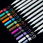 YUANCHENG Metallic Marker Pens, Set of 12 Colors Fine Point Metallic Marker Pens for Black Paper, Rock Painting, Easter Egg, Halloween Pumpkin, Card Making, Ceramics, DIY Photo Album