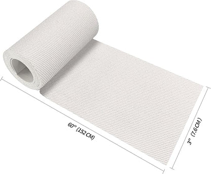 KING MOUNTAIN 100% Cotton Fabric Iron-on Repair Patch, Inside&Outside Clothes Repair Patch, 3"x60" with Backing Glue Repair Decorative Patch kit (Off-White)
