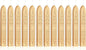 Yoption 12 Pcs Metallic Light Gold Sealing Wax Sticks with Wicks for Wax Seal Stamp, Wedding Invitations, Gift Wrapping, Christmas