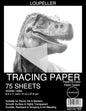 LOUPELLER 8.5” X 11” TRACING Paper for Drawing – 75 Sheets of 32LB / 50G – Wrinkle Free Highly Transparent Tracing Paper Pad – Works with Pen, Pencil & Marker – for Artists, Architects & Kids