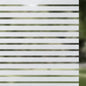 Qualsen Privacy Window Film, Frosted Windows Privacy Film, Frosting Cling for Glass, Anti-UV Reeded Blinds Sticker for Home Office Meeting Room, Stripe Patterns, 11.8x47inch