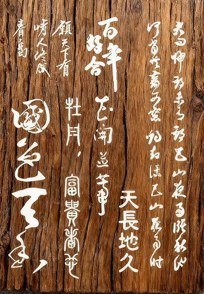TIAMECH A4 Reusable Chinese Calligraphy Stencil for Painting - National Beauty Heavenly Fragrance Layering Template, DIY Wall Art, Wood Furniture, Scrapbook & Crafts (8.3x11.7inch)