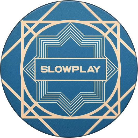 SLOWPLAY Nash Ceramic Poker Chips in Bulk, Casino Grade Ceramic 10-Gram Poker Chip for Texas Hold'em, 39mm Professional Chips Pack of 50 (Green)