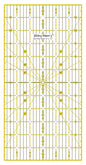 Quilting Ruler 6"x12",Non-Slip Clear Acrylic Sewing Ruler with Easy-to-Read Grid,Yellow & Black Grid Design,Perfect for Fabric,Patchwork,Cutting & Sewing Crafts,Durable Tool for Quilting
