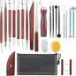 23PCS Clay Tools Sculpting, Ceramic & Pottery Modeling Tool, Ceramics Tools Set, Polymer Tools Kit, Air Dry Clay Tools for Carving, Molding, Pottery Wheel, Crafting Supplies, Pros, Beginners, Adults