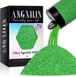High Capacity 260g Iridescent Fine Glitter,Shaker Bottle Fine Glitter for Epoxy Resin DIY Craft,Rainbow Fine Glitter for Nail Art Face Body Glitter Tumbler Making (IRI Green)
