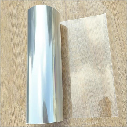 ZHluja 12inchs x 40ft Rolls 4mil Transparency Blank Stencil Sheets Material,Clear Acetate Sheet Mylar Sheet for Cricut,Cutting Paper,Template Craft Plastic