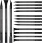 Minatee 18 Pieces Non-scratch Plastic Scraper Tool Multi-purpose Carbon Fiber Pen-shaped Plastic Scraper for Cleaning Small and Narrow Space(Black)