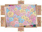 1500 Pieces Rotating Puzzle Board with 6 Drawers, Lazy Susan & Transparent Cover, 34.2"x25.2" Portable Wooden Jigsaw Puzzle Board, Great Gift for Puzzle Enthusiasts