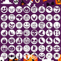 Halloween Stencils for Painting on Wood 3inch Small Halloween Stencil Reusable Boo Pumpkin Face Draw Templates for Wood Slice Windows Fabrics Tier Tray DIY Crafts Decor(R Stencils19-56P/3in)