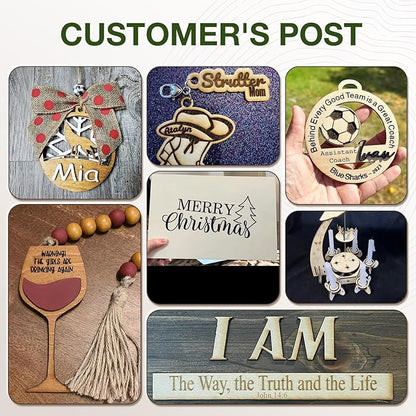 6 Pack Maple Plywood Sheets, 12 x 12 x 1/4 Inch, 6mm for Laser Cutting, Architectural Models, Wood Burning and DIY Crafts