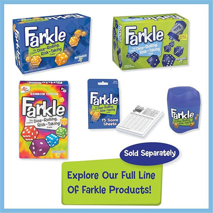 PlayMonster Farkle Dice Game — Exclusive Premium Dice Cup — Family Game Night — Easy to Shake and Slam — for Ages 8+