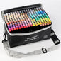 Soucolor Alcohol Markers 204 Colors with Case & Holders, Dual Tips Chisel & Fine Art Markers for Adult Coloring Kids Drawing, Artist Markers Art Supplies for Blending Sketching