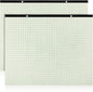 2 Pcs 22 x 17'' Large Engineering Paper Pad 4" x 4" Graph Paper Pad for Blueprint Drawings Drafting Paper Sketching Engineering Pad for Engineer Architect Designer Mathematician(Green Beige)