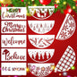 Christmas Stencils for Painting on Wood 12" Christmas Doormat Stencils Holiday Stencil Merry Christmas Believe Drawing Templates for Door Mats Porch Wreath Decor