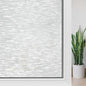 Haton Window Privacy Film, Frosted Glass Static Cling Sun Heat Blocking Window Clings, Frosting Opaque Coverings Stickers Tint for Home Office Door, Non Adhesive, White 23.6" x 118.1"
