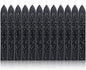 Yoption 12 Pcs Sealing Wax Sticks with Wicks, Antique Black Totem Fire Manuscript Seal Wax for Wax Seal Stamp (Black)