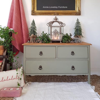 Dixie Belle Paint Company Chalk Finish Furniture Paint - Spanish Moss (16oz) - Matte Succulent Green Chic Chalk Mineral DIY Furniture Paint