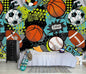AFZEVEB-Colorful Graffiti Wallpaper Hand-Painted Ball Wall murals for Kids Room 159"x107"(Not Peel and Stick)