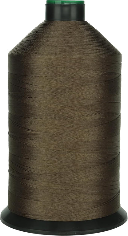 Extra Strong Bonded Nylon Thread #92 Tex90 – 16 OZ, 4200yds, Versatile Stitching Solution for Leather, Upholstery, Canvas Repair and More (Army Green)