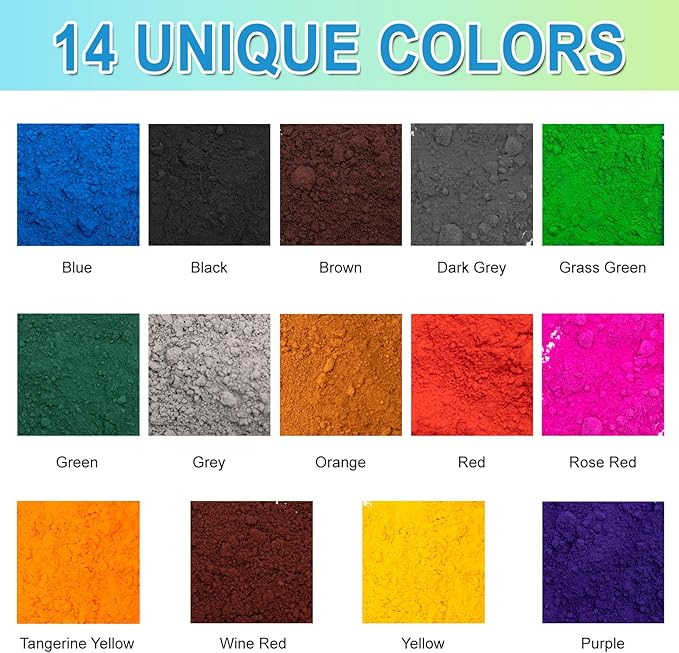 GOODTAKE 5 Pounds Bulk Concrete Pigment, Grass Green Iron Oxide Pigment Powder, Concrete Cement Dye Color Powder for Pastel Tile Paint Cement Mortar Grout (Grass Green, 5 Pounds)