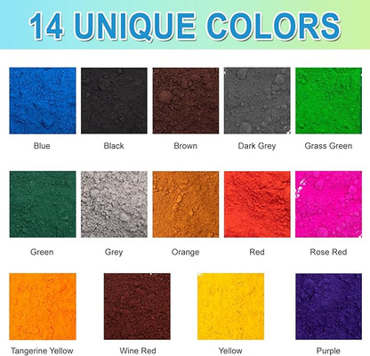 GOODTAKE 10 Pounds Bulk Concrete Pigment, Black Iron Oxide Pigment Powder, Concrete Cement Dye Color Powder for Pastel Tile Paint Cement Mortar Grout (Black, 10 Pounds)