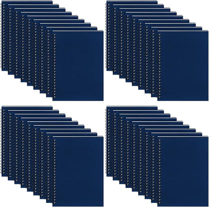 Yahenda 36 Pcs Spiral Notebook Bulk A5 Journal Lined 8.3'' x 5.5'' Writing Composition Paper Small Notepad Subject Notebook for Students Office Business Back to School Supplies (Deep Blue)