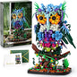JOJO&Peach Floral Owl Toy Building Sets for Girls, MOC Flower & Animal Collectible Home Decor and Office Art, Mother's Day Birthday Gifts Toys for Women Adults and Teens Age 8 10 12 14+ (1193 Pieces)