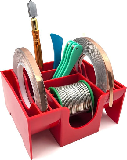 Copper Foil Hand Foiler and Foil Dispenser Kits (Dispenser Red)