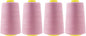 Mandala Crafts 4 Pack of Serger Threads Cones Spools - 40S/2 24000 Yards Polyester Dusty Rose Threads for Sergers Machine and Overlock Quilting Sewing Machine