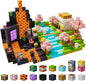 100PCS Magnetic Blocks - Magnet Cubes Toys Stacking, Build Mine Magnet World Magic Portal Set, 2025 Upgraded STEM Montessori Stacking Toy for 3+ Year Old Boys&Girls (Forest and Castle)