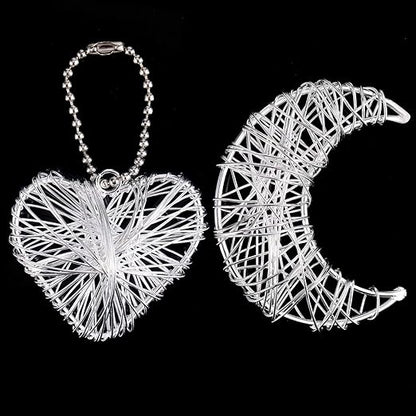 TecUnite Aluminum Craft Wire for Sculpting Armature Bendable Craft Wire for DIY Jewelry Making (2 Rolls,Silver,10 M x 2 mm)