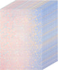 36 Sheets Holographic Sticker Paper Clear A4 Vinyl Sticker Paper Self Adhesive Waterproof Transparent Film Gem Rainbow Star Patterns, 11.7 x 8.3 Inch (Star)