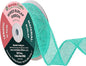 Mandala Crafts Turquoise Burlap Wired Ribbon 1.5 Inches Wide Jute Ribbons for Crafts - 10 Yds Roll Rustic Burlap Wrap Trim Ribbons for Wreaths Bows Party Decoration