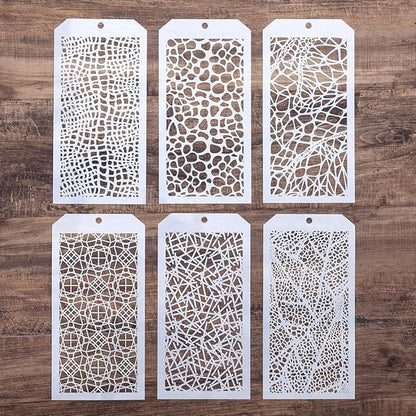 DIY Decorative Stencil Template for Scrapbooking Painting on Wall Furniture Crafts,Set of 6 (Leopard)