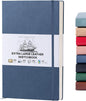 Beechmore Books A3 Sketchbook – 11.7x16.5 Premium Vegan Leather Bound Extra Large Sketch Book Hardcover, 160gsm 160 Perforated Ivory Pages, Blank Sketch Pad, Gift Boxed, Back Pocket, Ribbon Bookmark