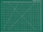 Dahle Vantage 10472 Premium Self-Healing Cutting Mat, 18"x24", 1/2" Grid, 5 Layers for Max Healing, Perfect for Crafts & Sewing, Green