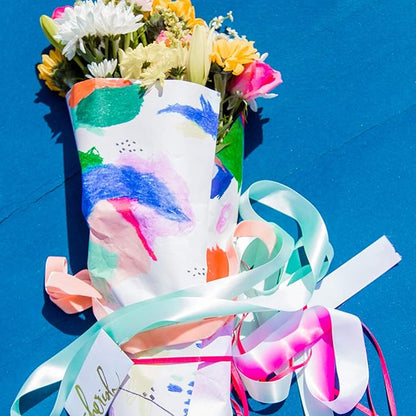 VATIN Double Face Aqua Satin Ribbon 3/8" Continuous 50 Yards,Blue Polyester Fabric Ribbon use for Bows Bouquet, Gift Wrapping, Floral Arrangement Wedding Decoration