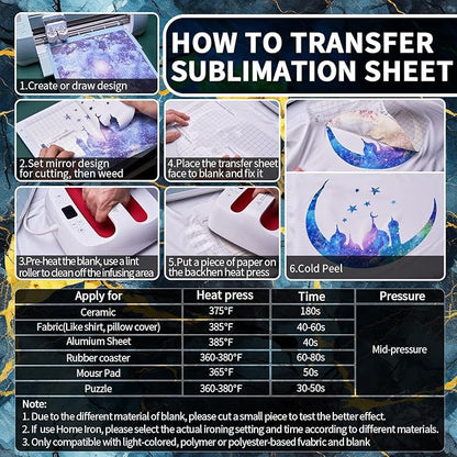 Sublimation Transfer Sheets for Heat Press Machine,Marble Sublimation Paper for Tumblers Blanks Tshirts,12 Sheets 12x12inch