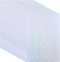 PATIKIL 8.3x5.8" Holographic Sticker Paper, 20Sheets A5 Polypropylene Self-adhesive Transparent Waterproof Laminate Overlay Film for Photo Cards Scrapbook Decorations, Circle
