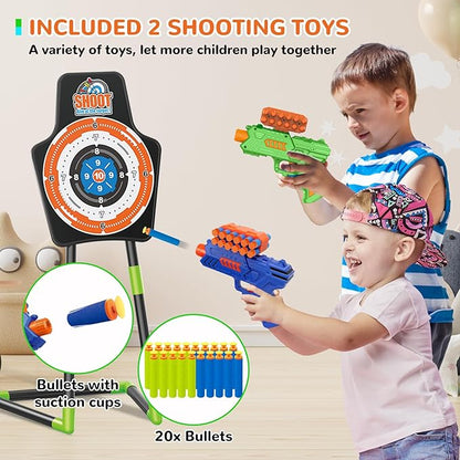GMAOPHY 2 Pack Bow and Arrow Toy for 5 6 7 8 9 10 11 12 Year Old Boys, Birthday for Kids, Indoor Outdoor Sport Games Toys for Ages 4-8 8-12, LED Light Up Archery Set with 20 Suction Cup Arrows