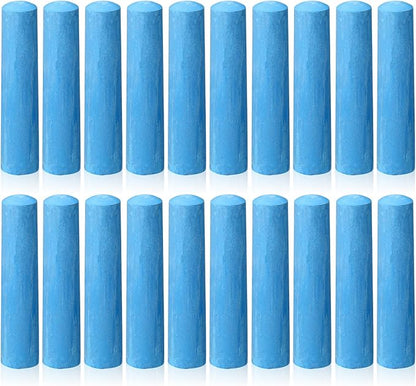 20 Pcs Sidewalk Chalks for Kids Non Toxic Jumbo Chalk for Party Gift Outdoor Art Classroom Play Painting (Blue)
