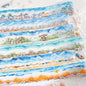 6 Rolls PET Tape Stickers for Journaling,Ocean Washi Tape Stickers for Scrapbook Supplies,Junk Journal,DIY Craft,Painting(Coast)