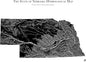 Muir Way Hydrological River Map of Nebraska - Watershed Topographic Wall Art for Home, Office, or Travel Decor - Unframed Flat Paper Print, 18x24