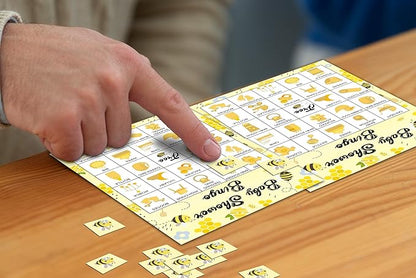 Baby Shower Bingo - 24 Player Bee Themed Game for Adults and Gender Reveal Parties