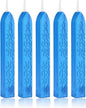 Yoption 5 Pcs Totem Fire Manuscript Sealing Sticks with Wicks Multi-Color Cord Wick Sealing Wax for Postage Letter Retro Vintage Wax Seal Stamp (Royal Blue)