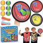 3-in-1 Toss and Catch Ball Game Set, Kids Toddler Baseball Glove, Beach Games Outdoor Yard Lawn Toys for Kids & Family, Birthday Gifts Toys for 3 4 5 6 7 8-12 Year Old Boys and Girls