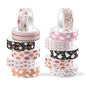 12 Rolls Halloween Washi Tape, Cute Ghost Pumpkin Spiders Masking Tape Boho Holiday Decorative Tapes Set for Scrapbooking, DIY Crafts, Party Decor 16.4FT