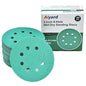 5-Inch 8-Hole Wet Dry Sanding Discs 60 Grit, Polyester Film Backed Heavy-Duty Hook and Loop Sandpaper for Random Orbital Sander, 50-Pack