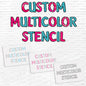 Stencil Stop Personalized Custom Layered Stencils for Spray Painting - Customizable for Logos, Businesses, Images - 14 Mil Mylar Plastic